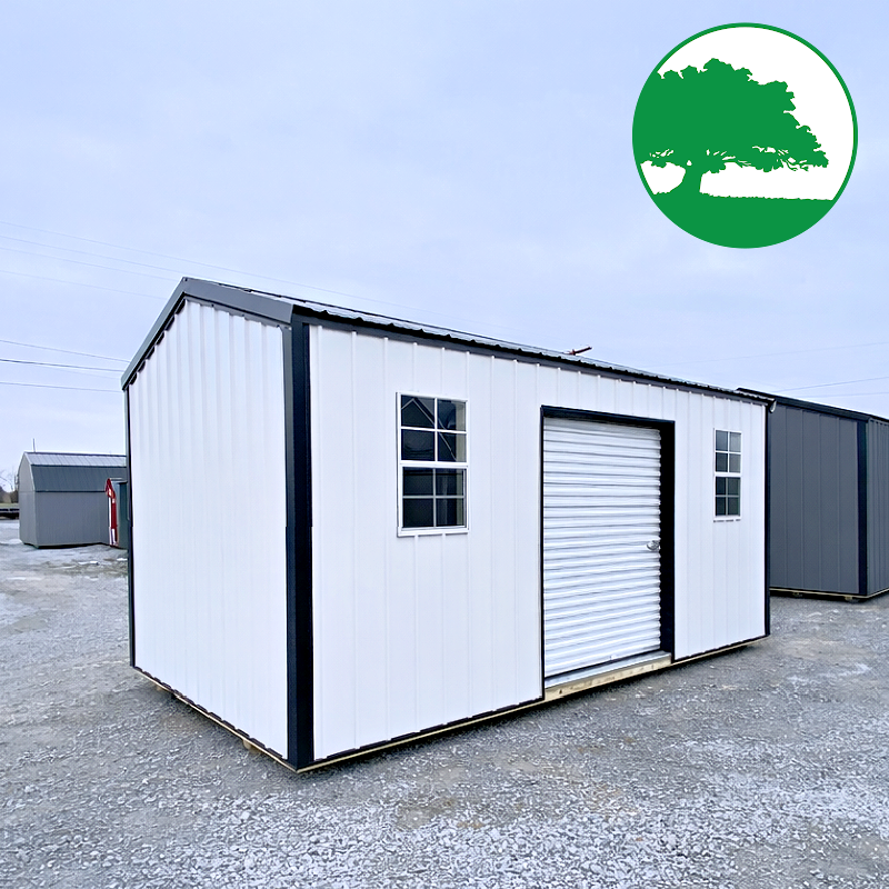 10′ x 20′ Metal “Side Utility w/ Roll-Up” *AG*