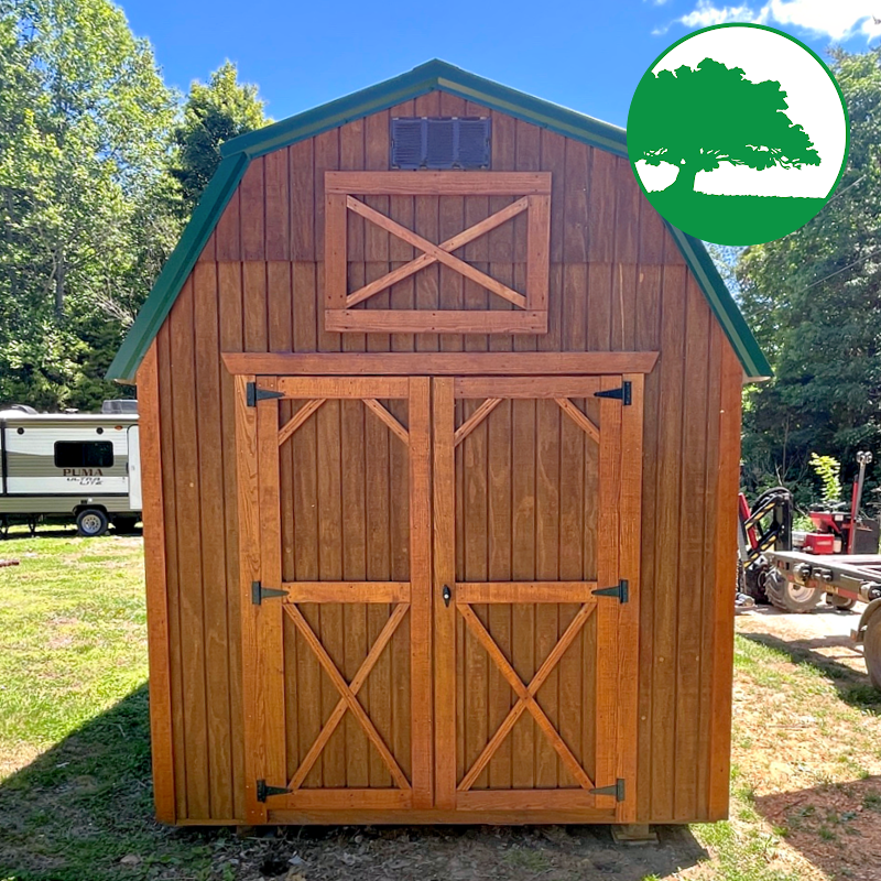 PRE-OWNED 8' x 12' Treated "Lofted Barn"