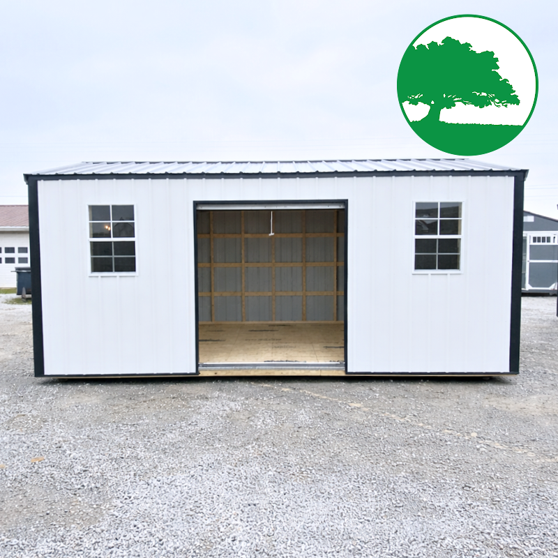 10' x 20' Metal "Side Utility w/ Roll-Up" *AG*