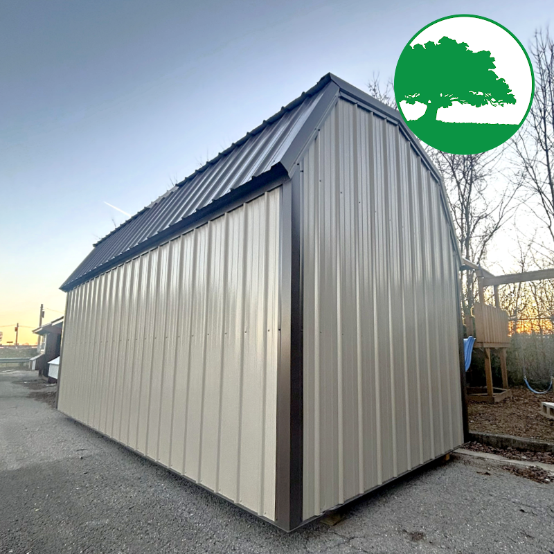 *SOLD*9' x 18' Metal "Side Lofted Barn"