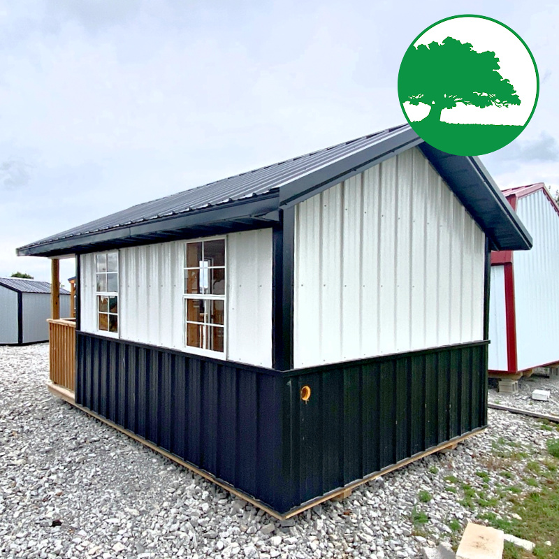 *SOLD*PRE-OWNED 10' x 16' Metal "Cabin"