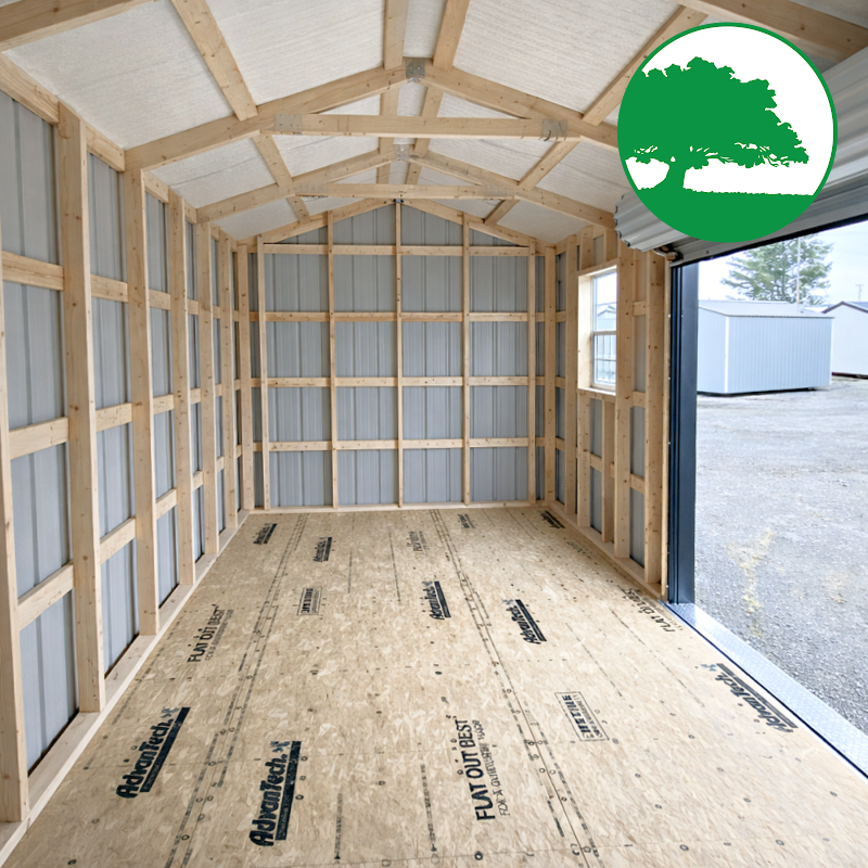 10' x 20' Metal "Side Utility w/ Roll-Up" *AG*