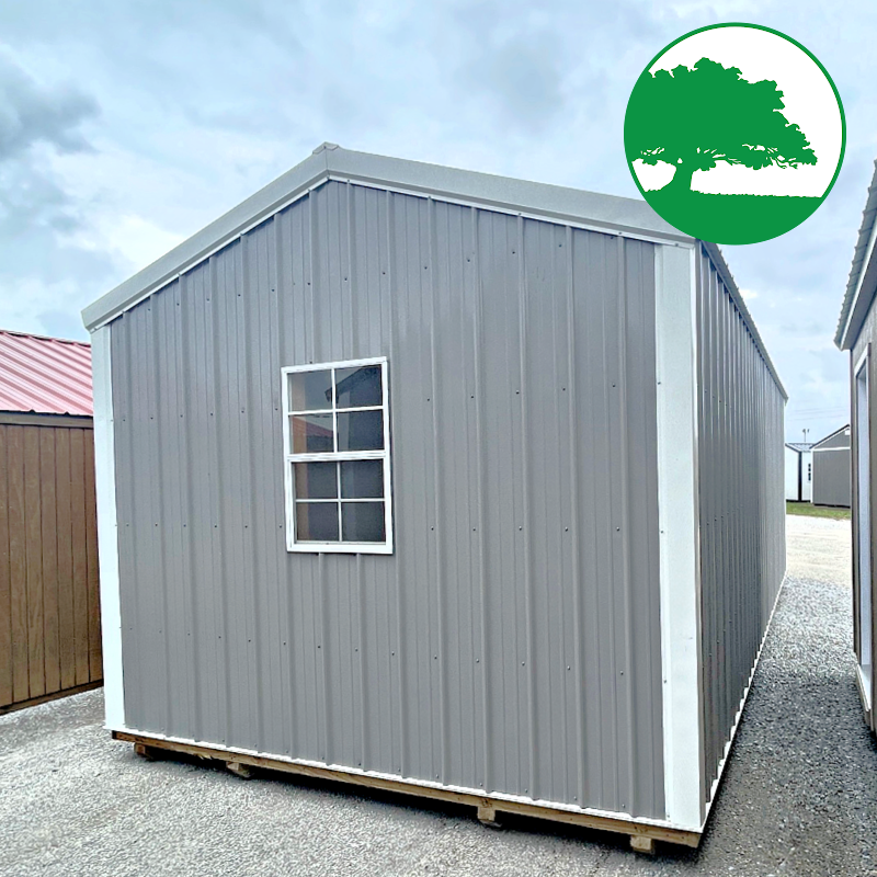 PRE-OWNED 12' x 24' Metal "Cottage"
