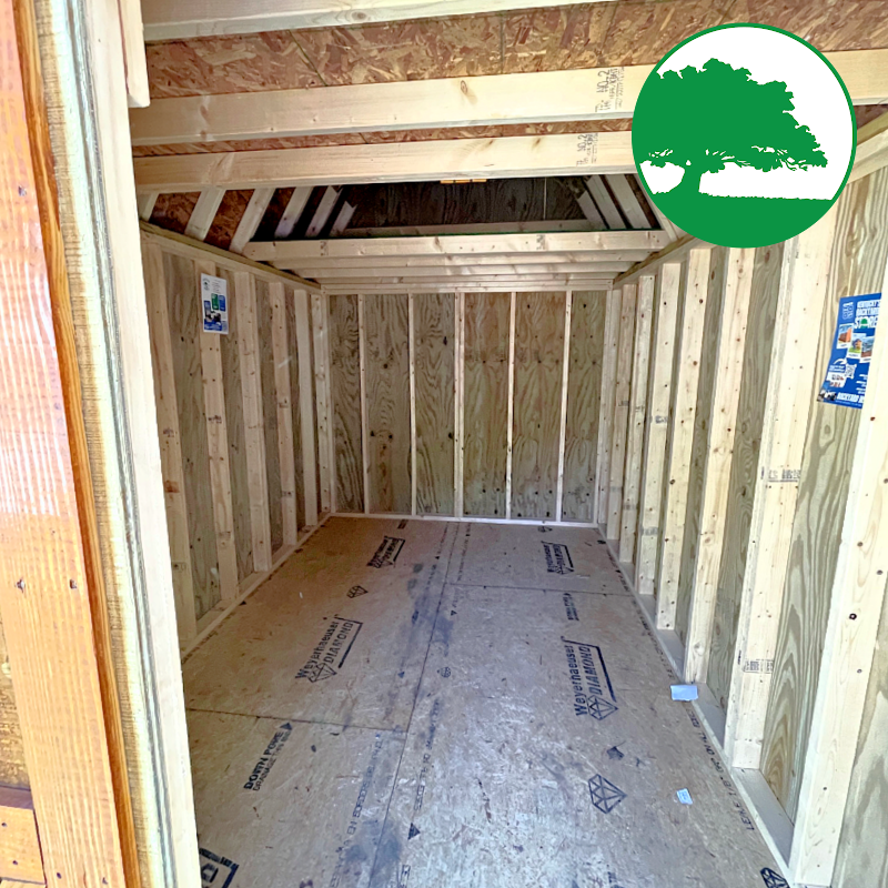 PRE-OWNED 8' x 12' Treated "Lofted Barn"