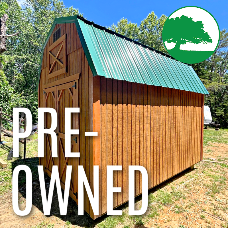 PRE-OWNED 8′ x 12′ Treated “Lofted Barn”