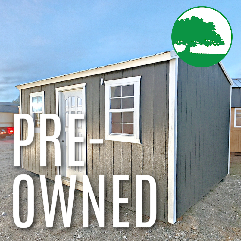 PRE-OWNED 10′ x 16′ Painted Side Utility w/ Electric