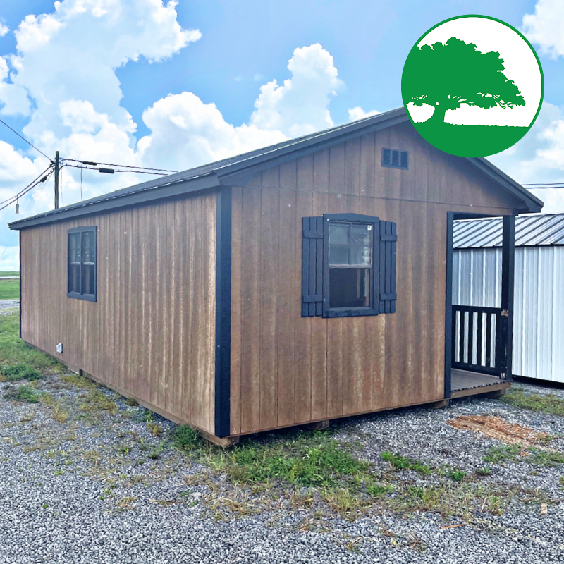 PRE-OWNED 14' x 28' Painted "A-Roof / Cabin"