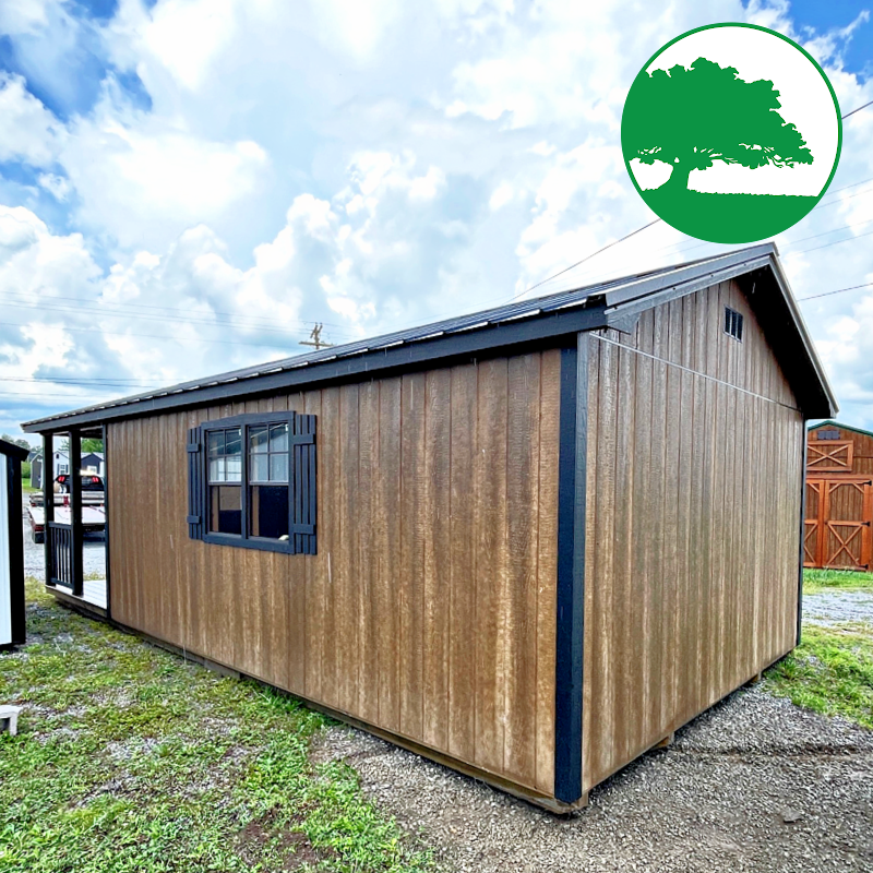 PRE-OWNED 14' x 28' Painted "A-Roof / Cabin"
