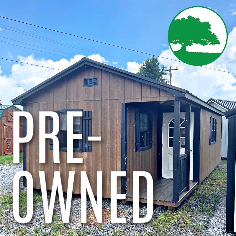PRE-OWNED 14′ x 28′ Painted “A-Roof / Cabin”