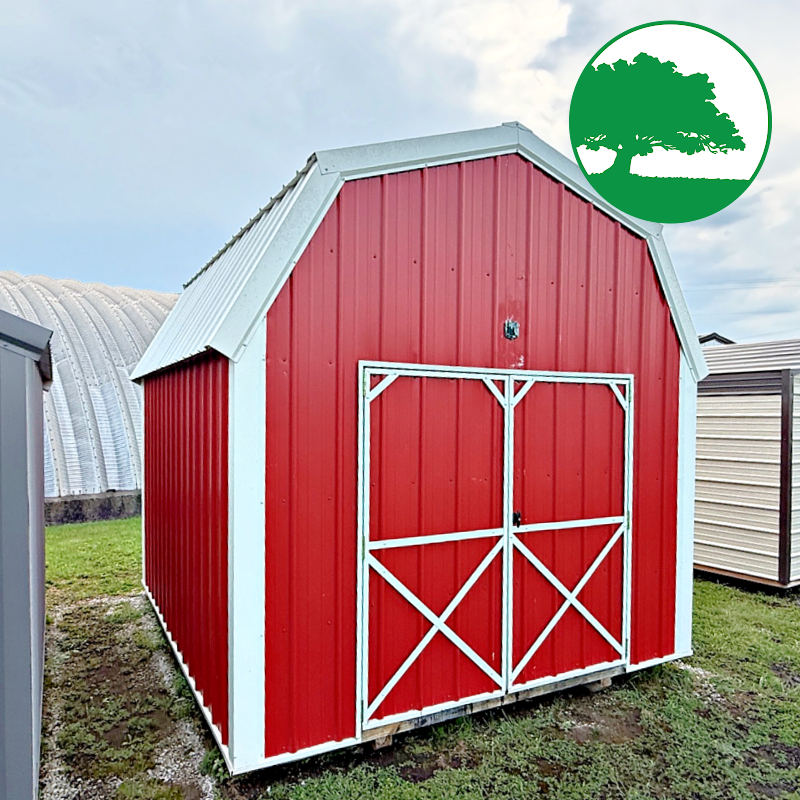 PRE-OWNED 10' x 12' Metal Lofted Barn