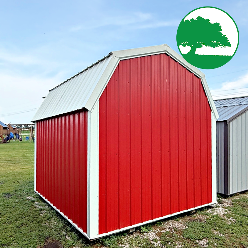 PRE-OWNED 10' x 12' Metal Lofted Barn