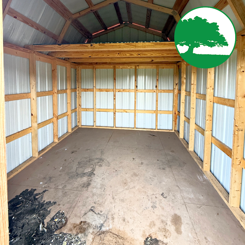 PRE-OWNED 10' x 12' Metal Lofted Barn