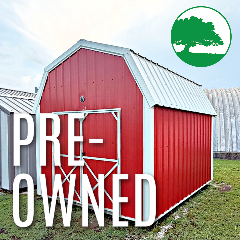 PRE-OWNED 10′ x 12′ Metal Lofted Barn