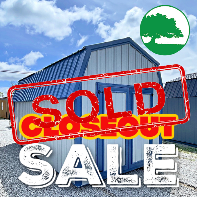 *SOLD*CLOSEOUT* 9' x 18' Metal Lofted Barn