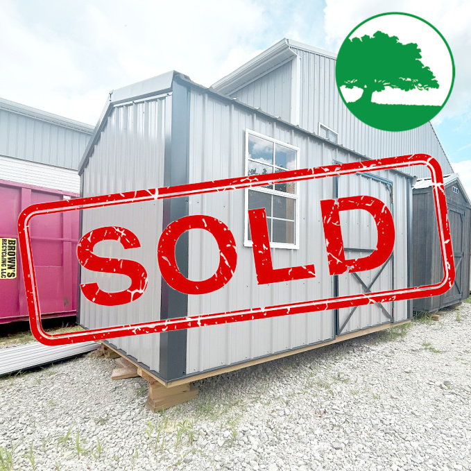 *SOLD*8' x 12' Metal Side Utility