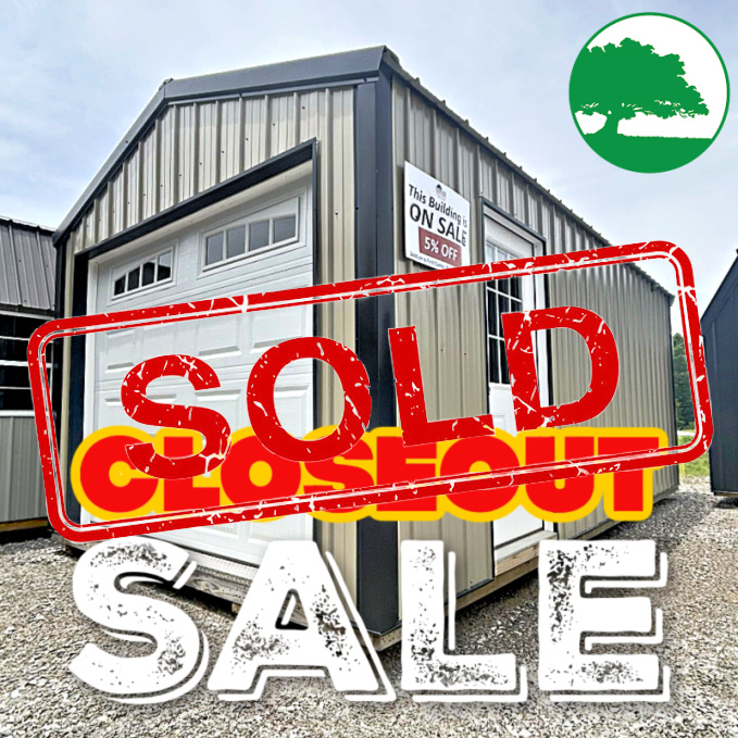 *SOLD*CLOSEOUT* 12' x 20' Metal Garage