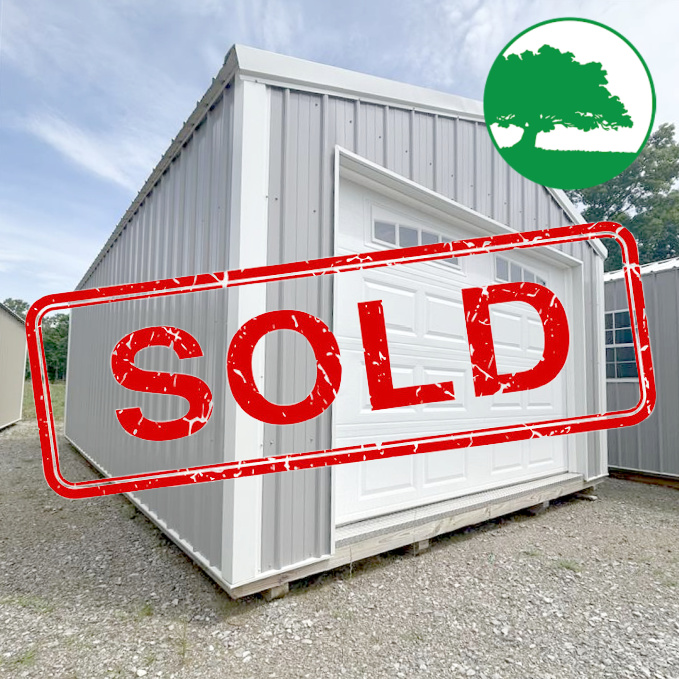 *SOLD*14' x 24' Metal Garage