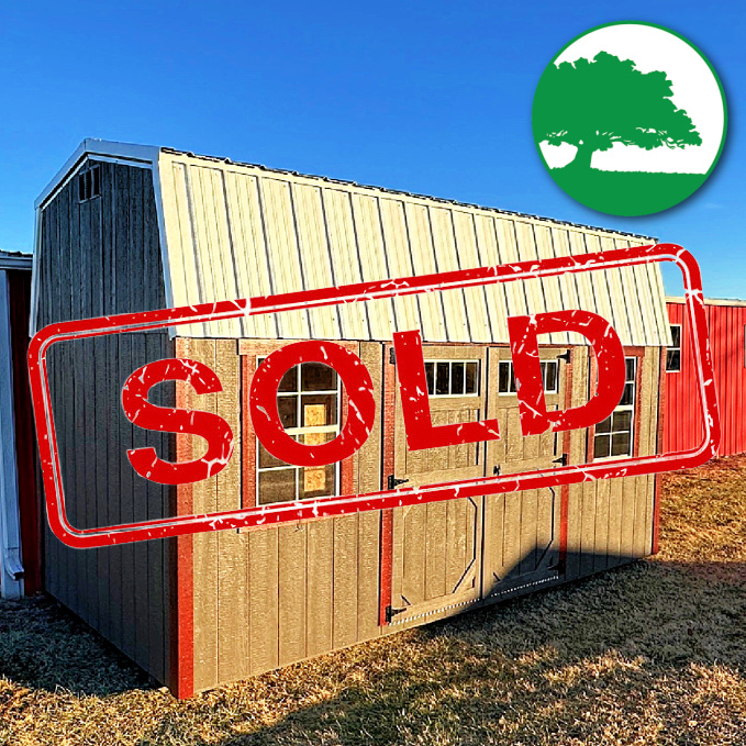 *SOLD*8' x 16' Painted Side Lofted Barn