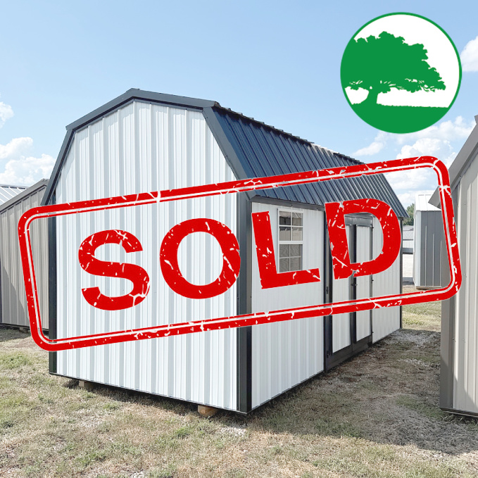 *SOLD*9' x 18' Metal Side Lofted Barn