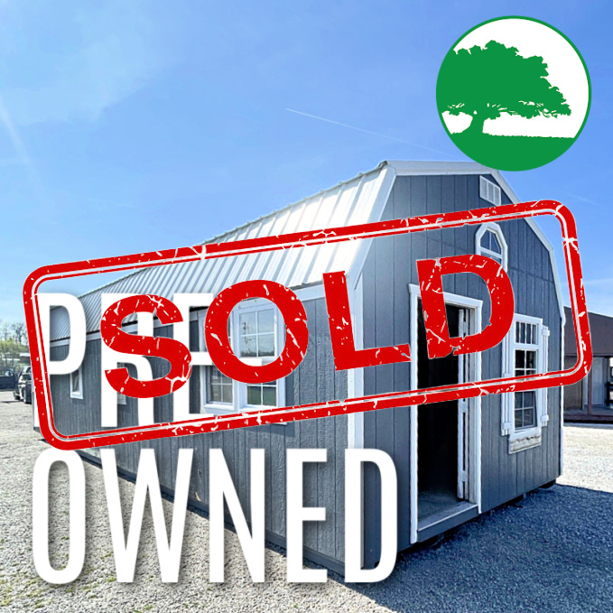 *SOLD*PRE-OWNED 12' x 36' Painted Lofted / Cabin