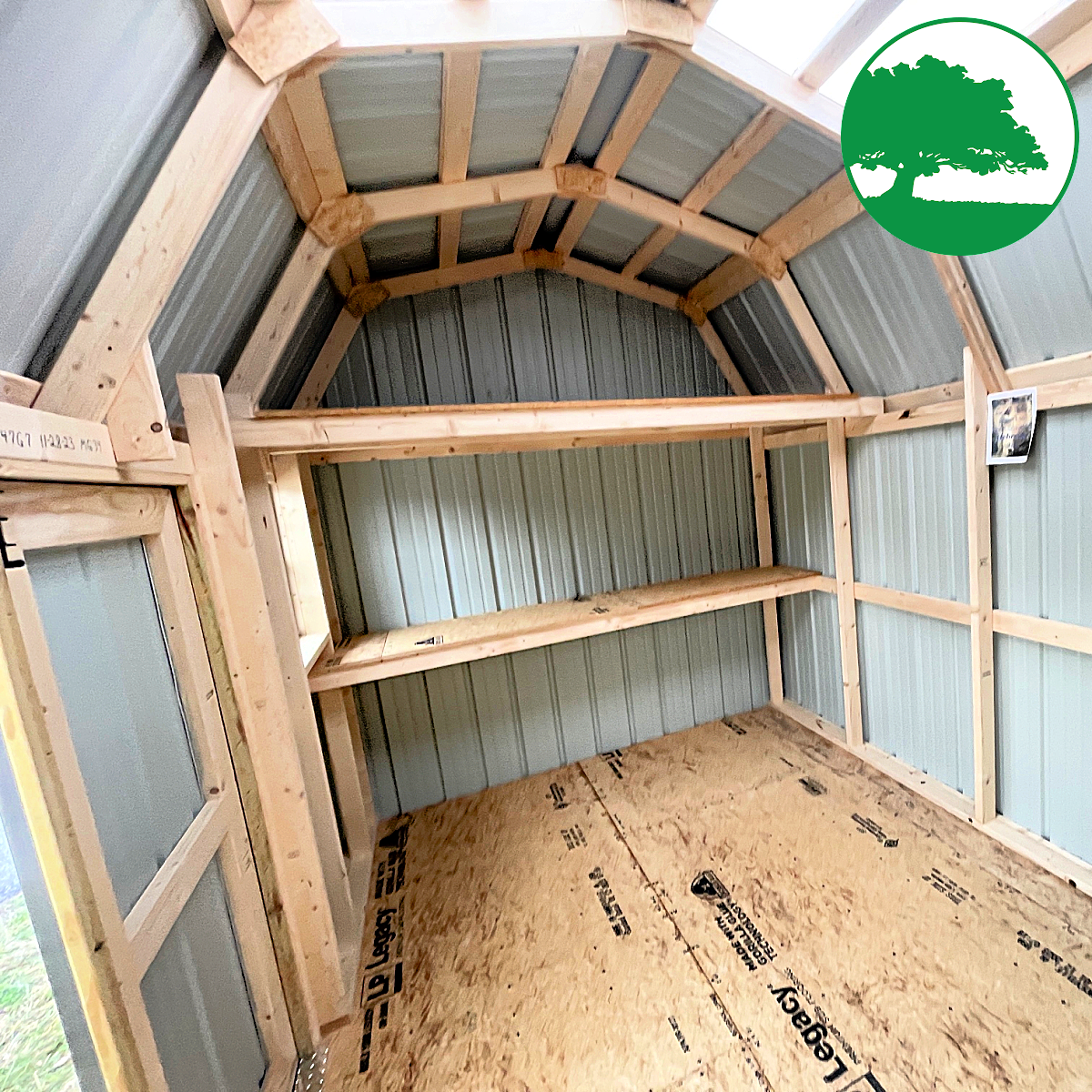 9' x 15' Metal Side Lofted Barn