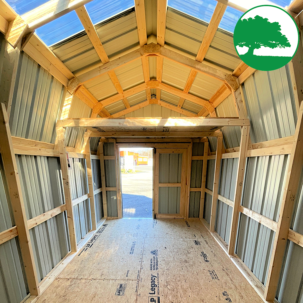 *SOLD*CLOSEOUT* 9' x 18' Metal Lofted Barn