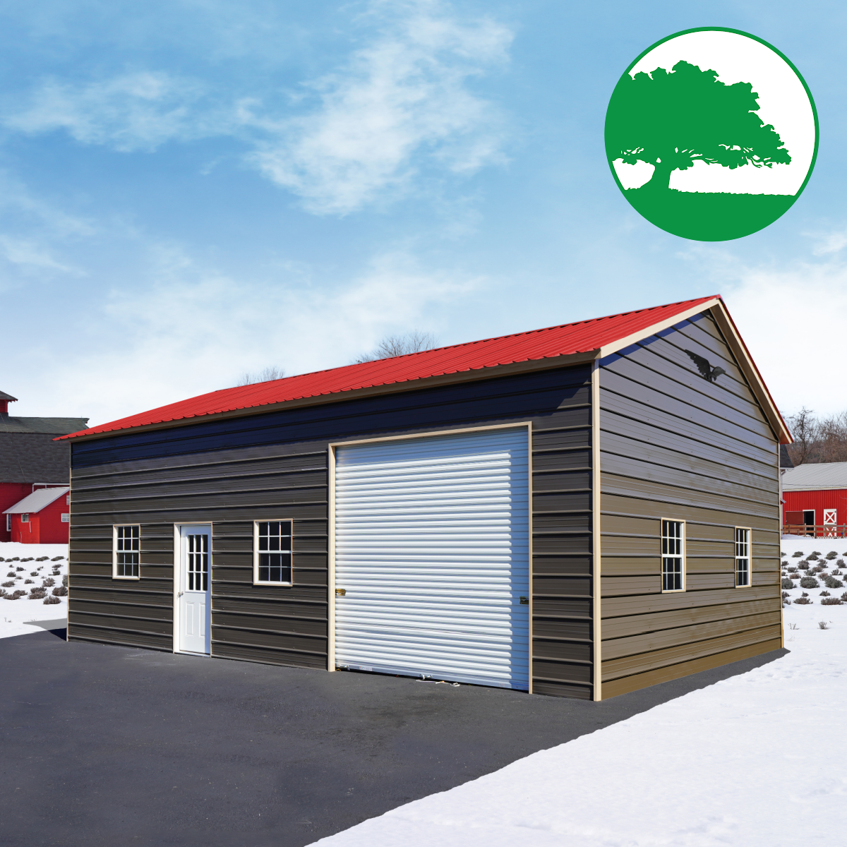 24'W x 35'L Garage