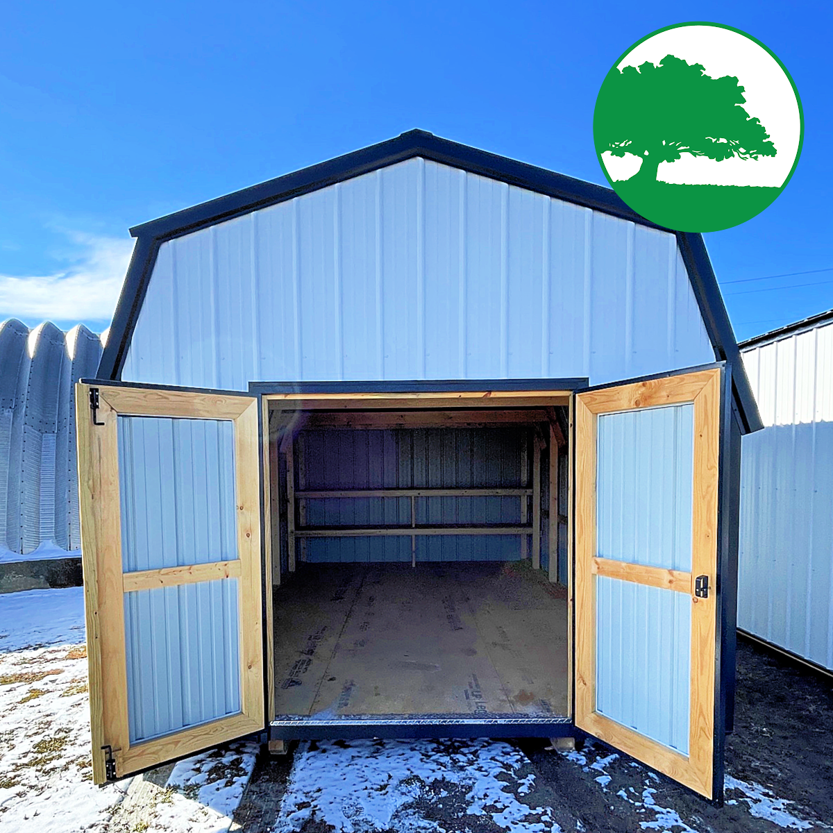 PRE-OWNED 12' x 18' Metal Lofted Barn