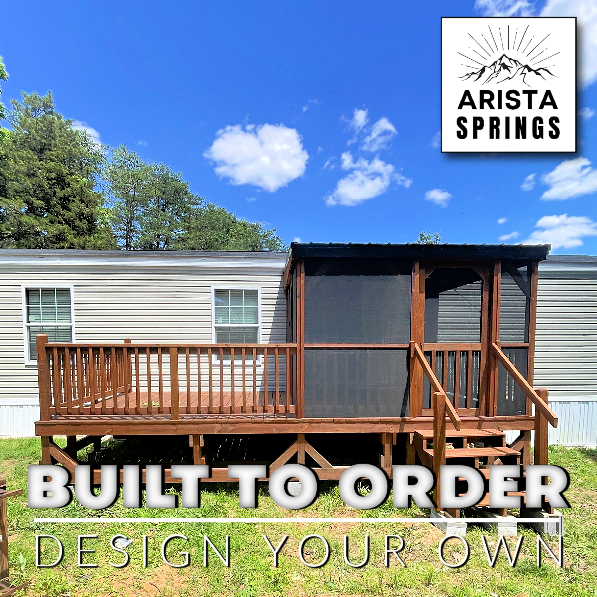 10′ x 20′ Sunrise Half Roof Porch