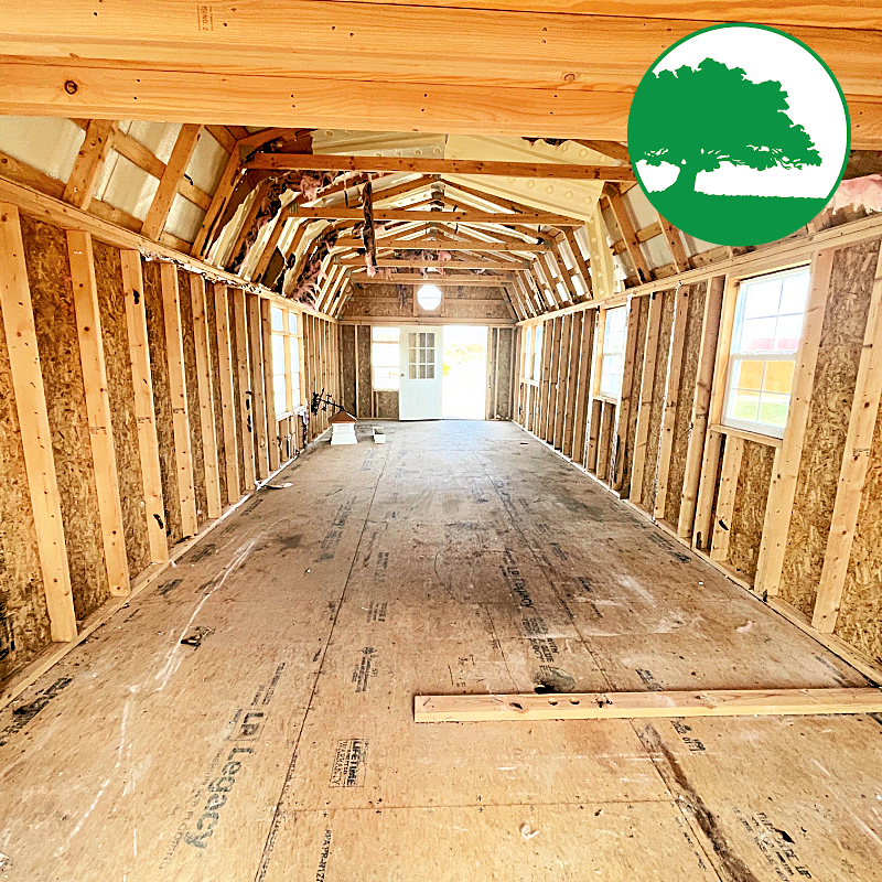 *SOLD*PRE-OWNED 12' x 36' Painted Lofted / Cabin