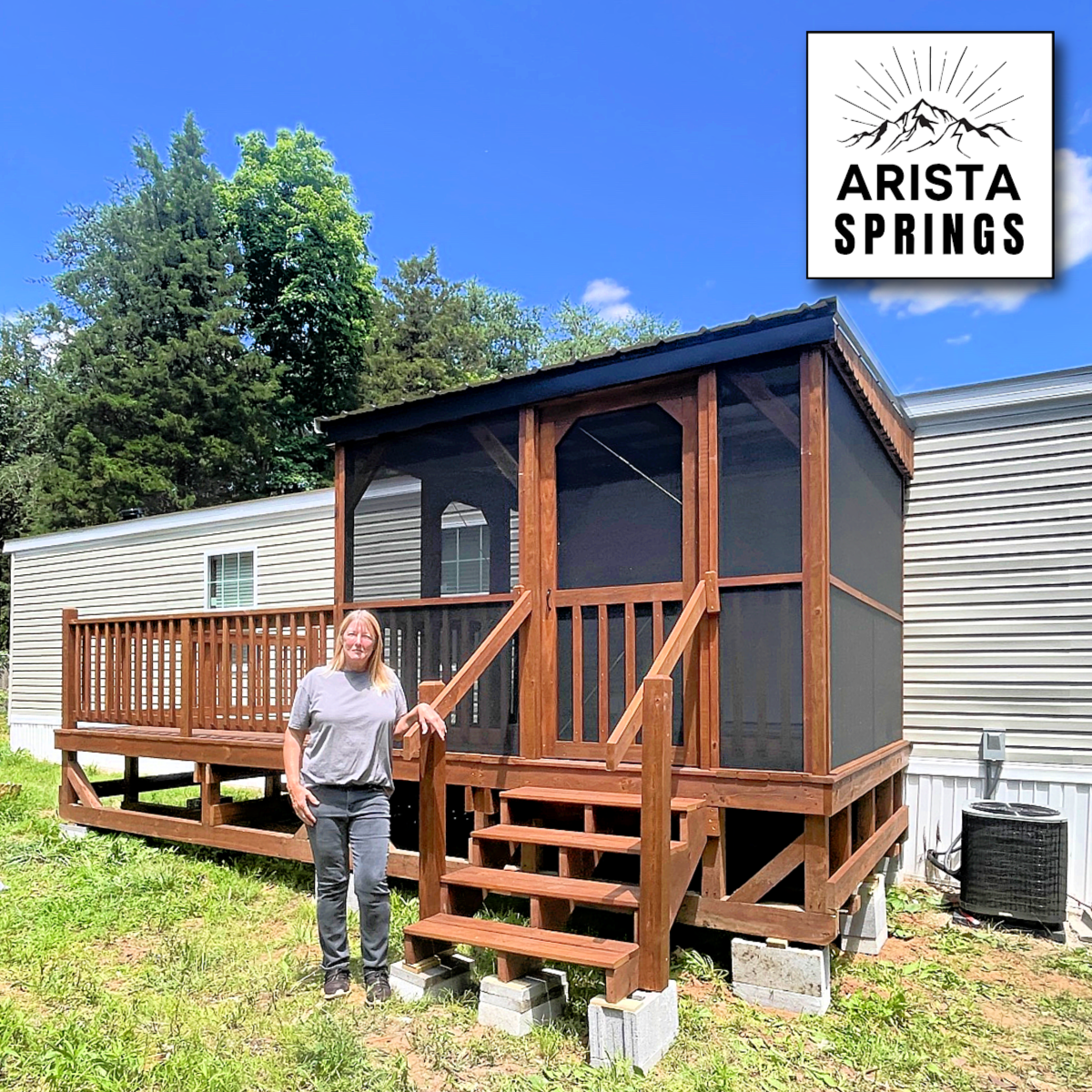 10' x 20' Sunrise Half Roof Porch