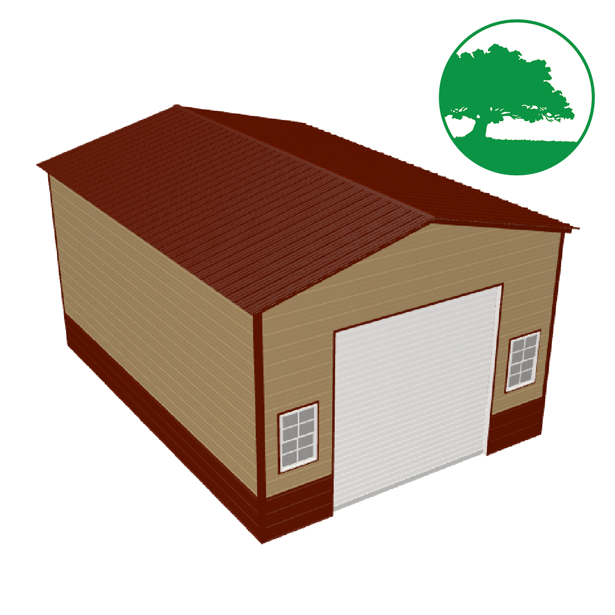 18'W x 25'L Garage