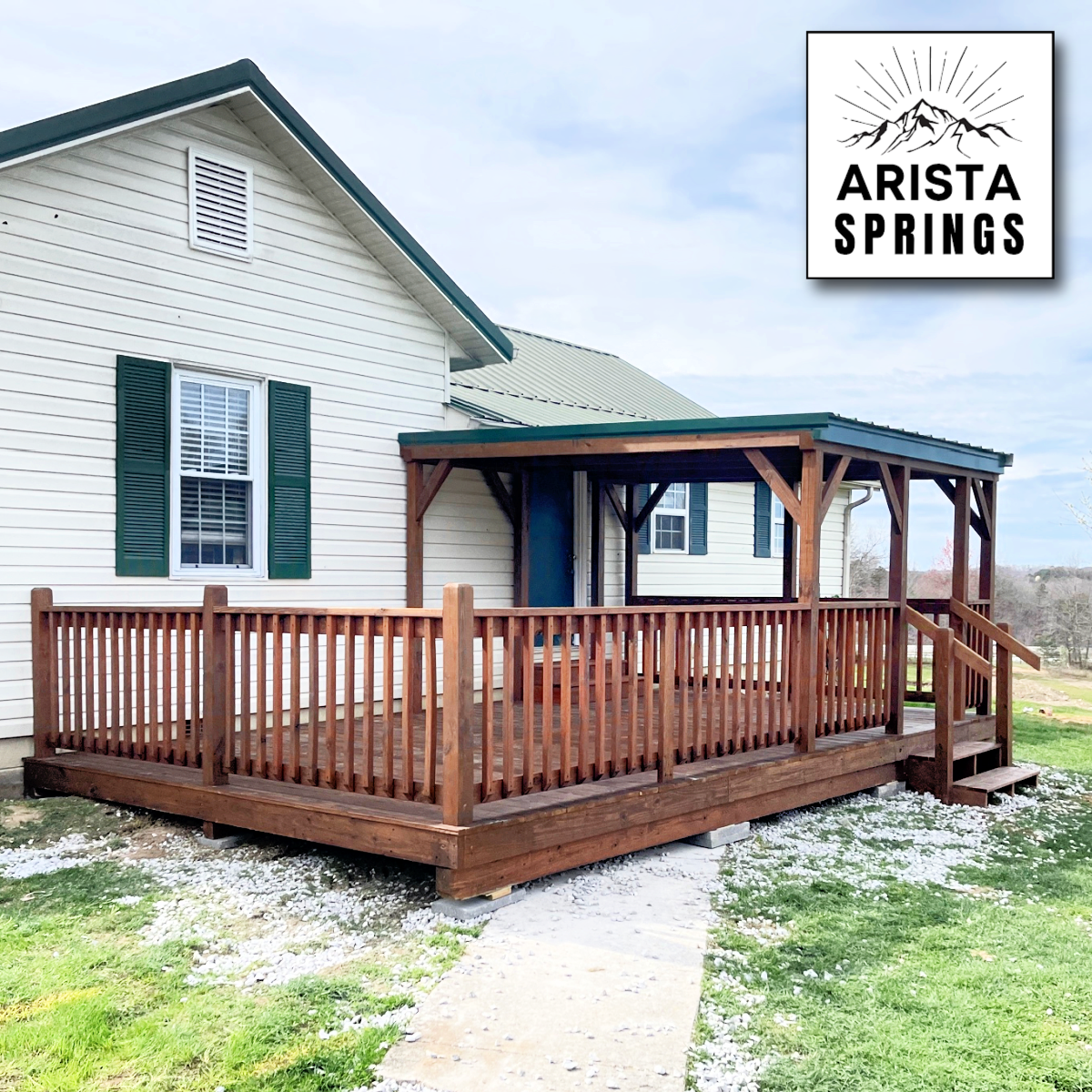 12' x 20' Sunrise Half Roof Porch