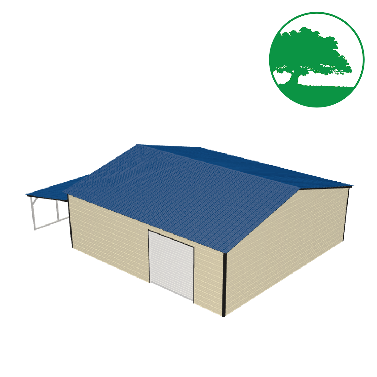 30'W x 30'L Garage w/ Porch