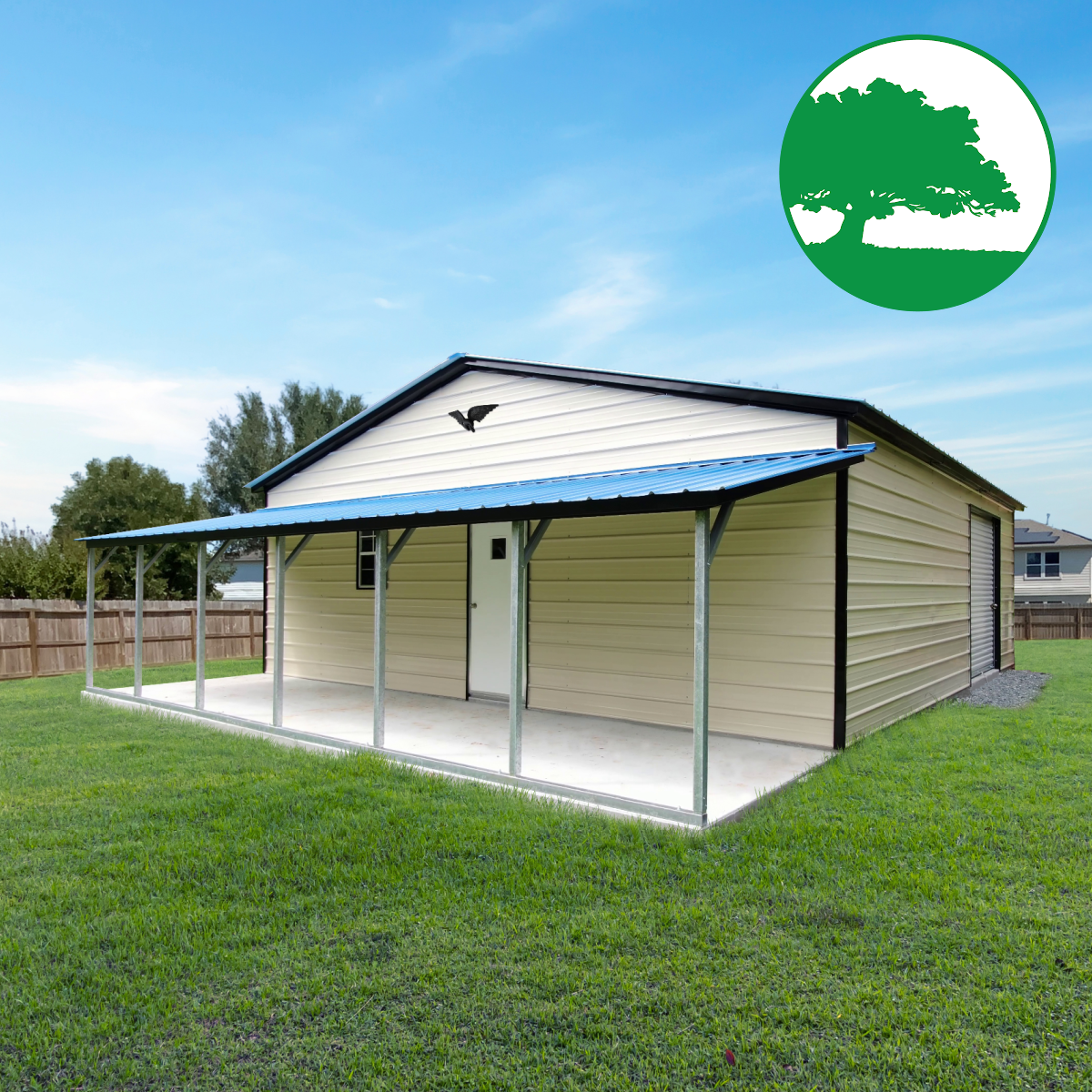30'W x 30'L Garage w/ Porch