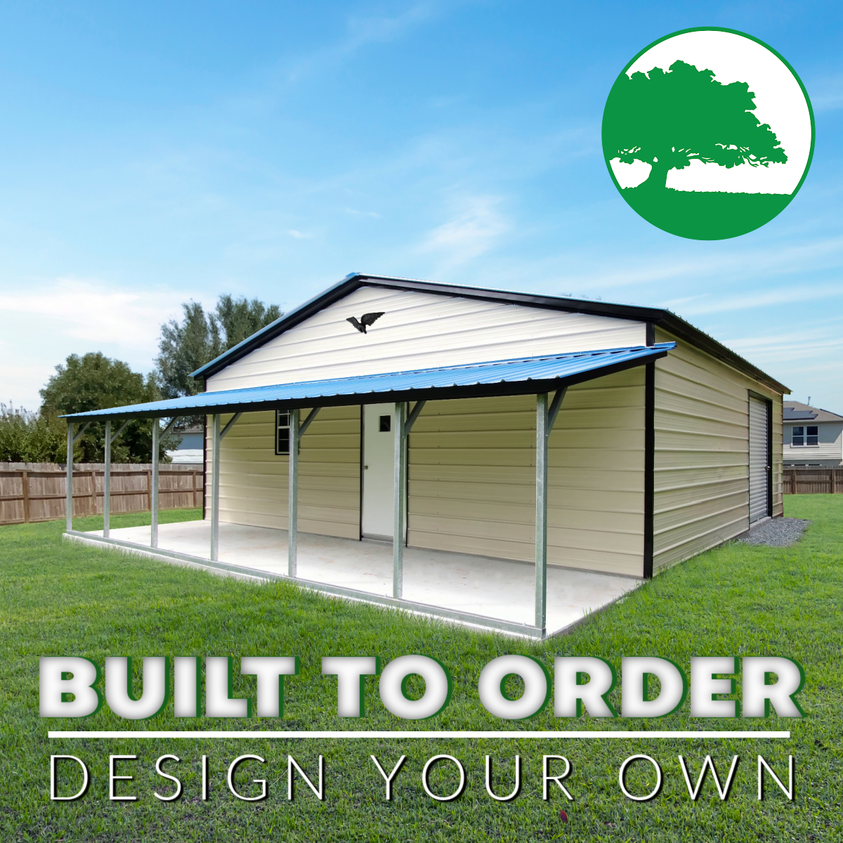 30’W x 30’L Garage w/ Porch