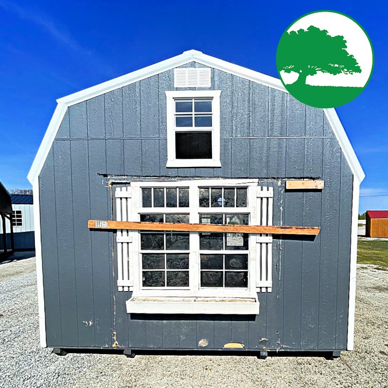 *SOLD*PRE-OWNED 12' x 36' Painted Lofted / Cabin