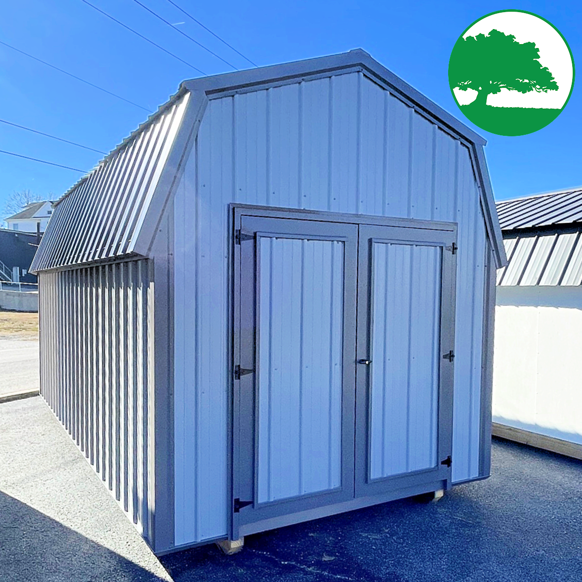 *SOLD**CLOSEOUT* 9' x 18' Metal Lofted Barn