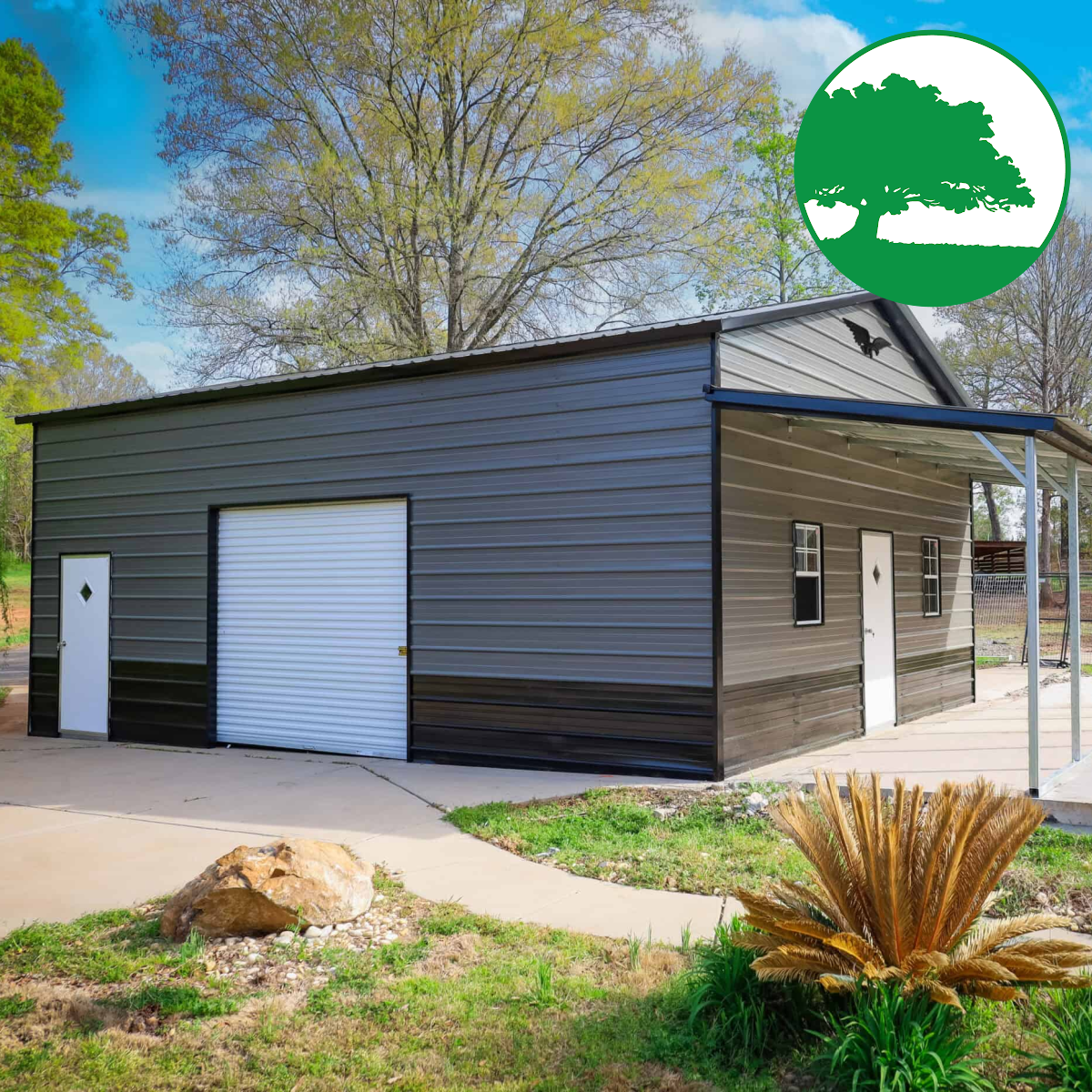 24'W x 30'L Garage w/ Porch