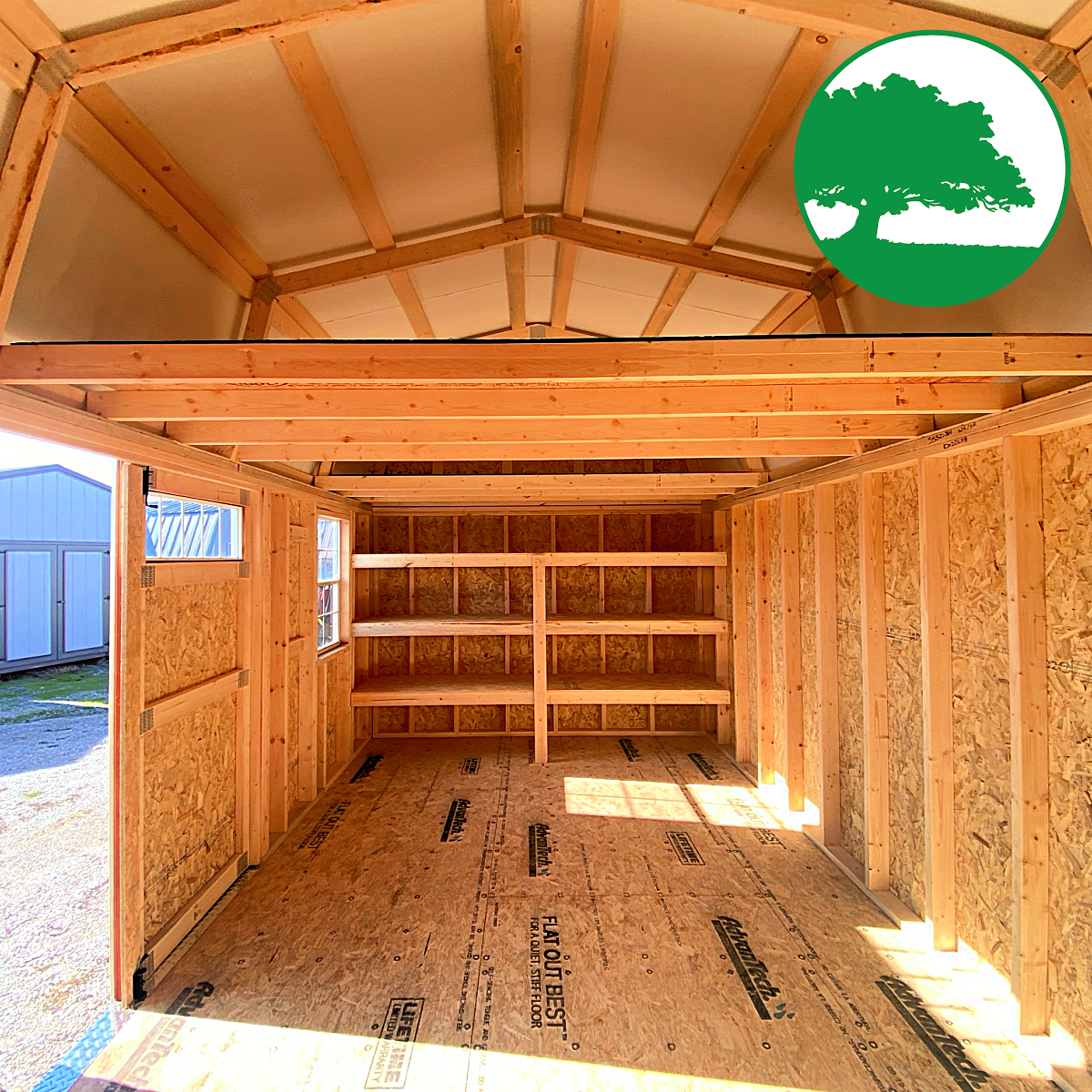*SOLD**CLOSEOUT* 10' x 20' Painted "Side Lofted / Workshop"