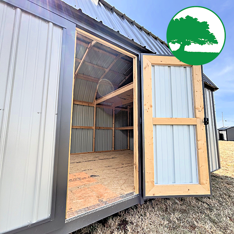 12' x 24' Metal "Side Loft Barn"