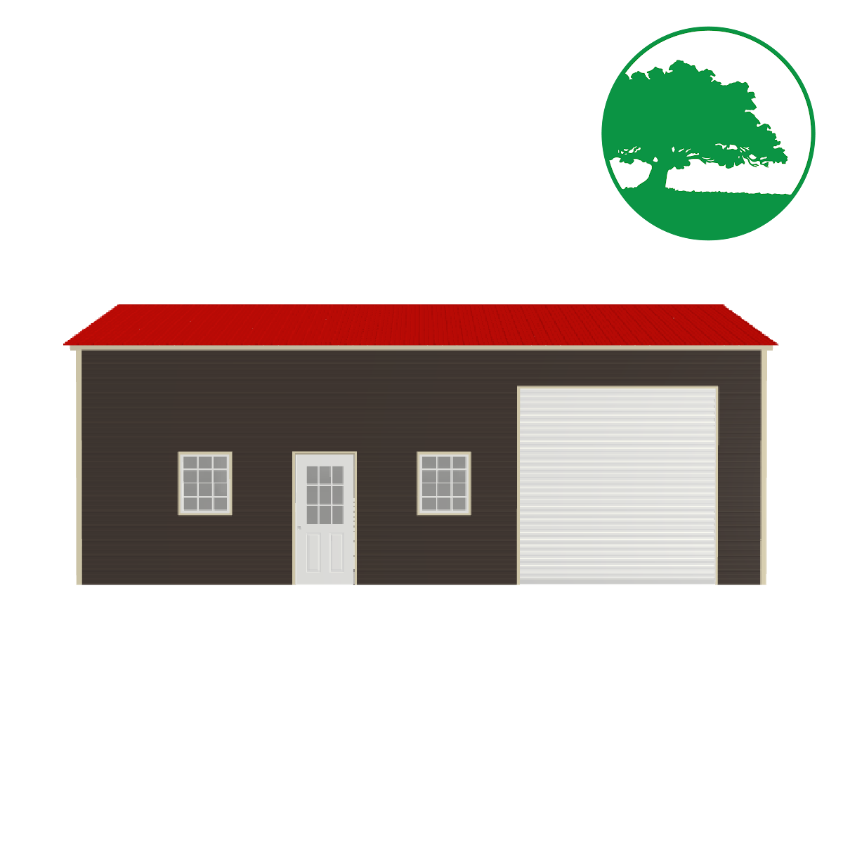 24'W x 35'L Garage