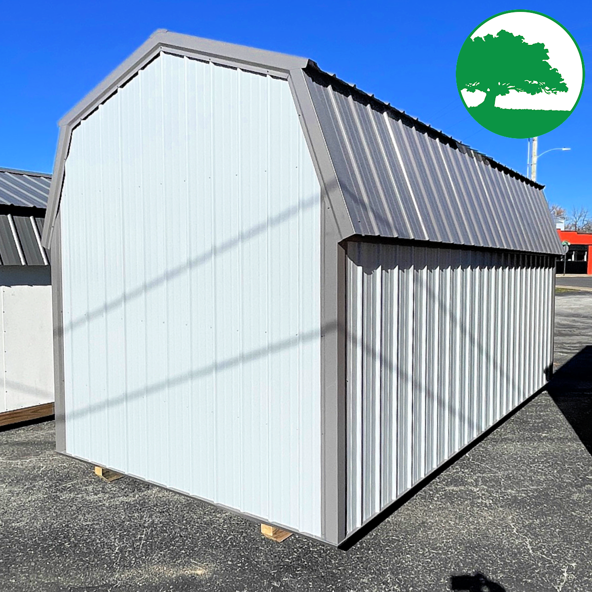 *SOLD**CLOSEOUT* 9' x 18' Metal Lofted Barn