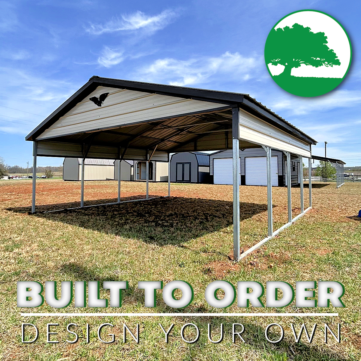 20’W x 20’L x 7’H Carport