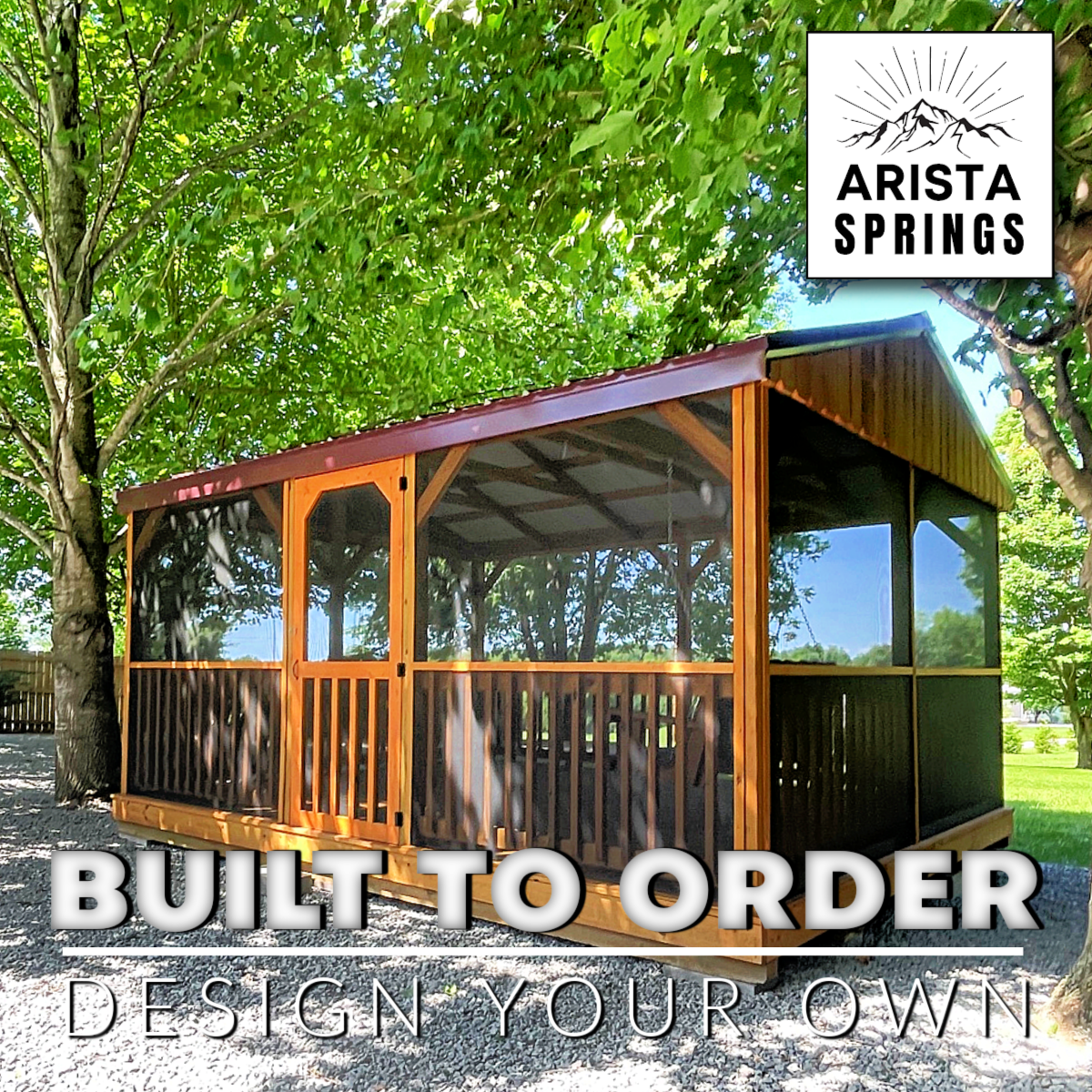 12′ x 16′ Screened Outdoor Oasis