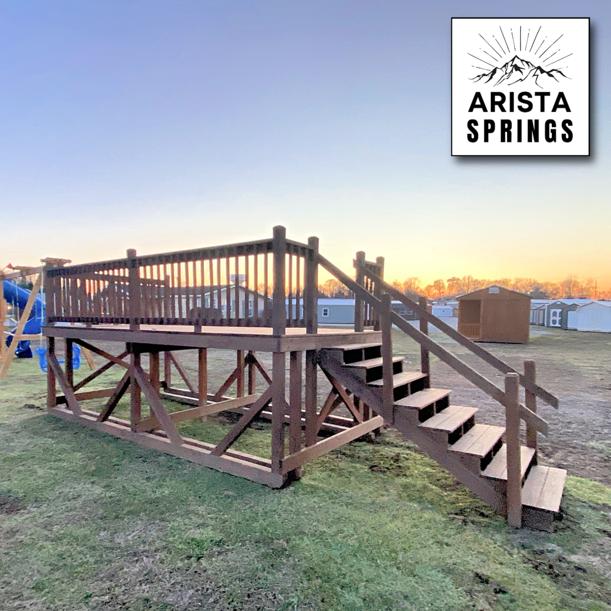 *SOLD*PRE-OWNED 8' x 16' Alpine Portable Deck