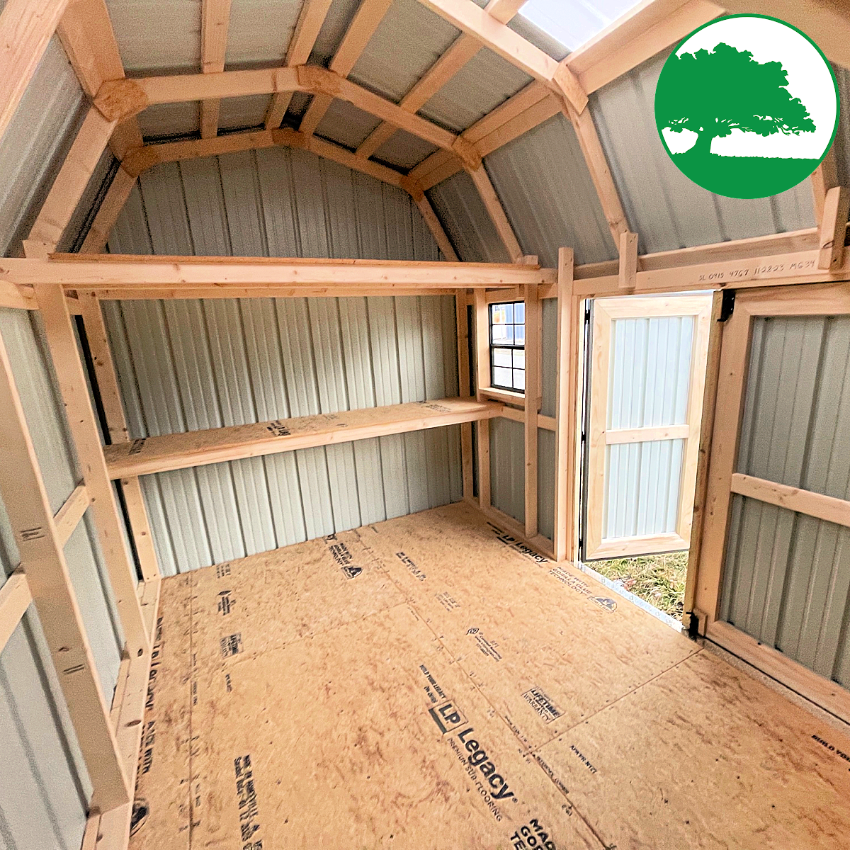 9' x 15' Metal Side Lofted Barn