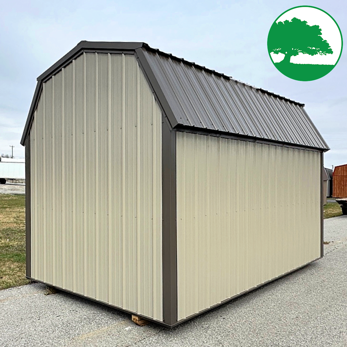 9' x 15' Metal Side Lofted Barn