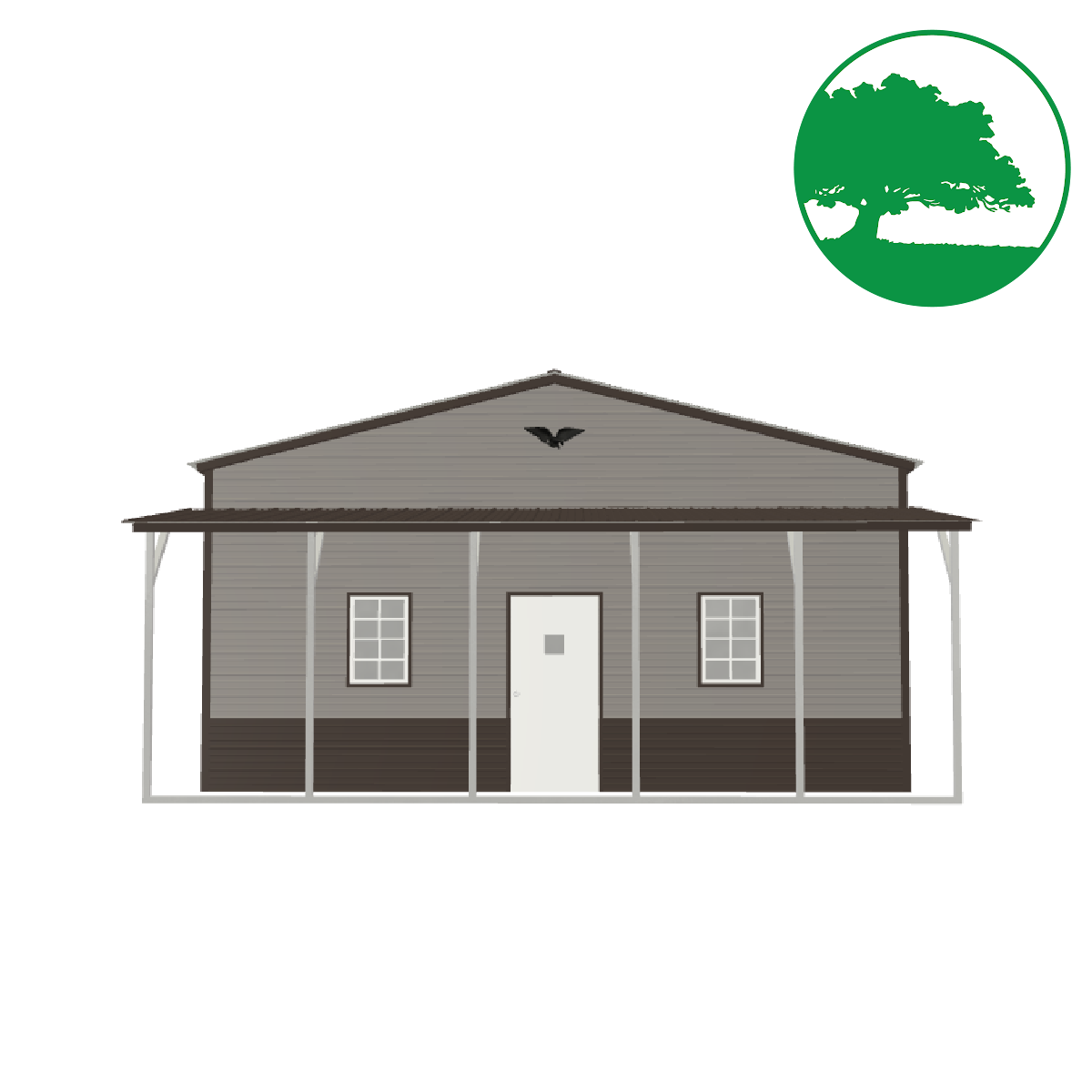 24'W x 30'L Garage w/ Porch