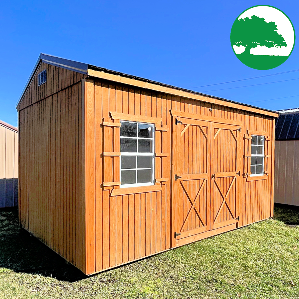 PRE-OWNED 10' x 16' Treated Side Utility
